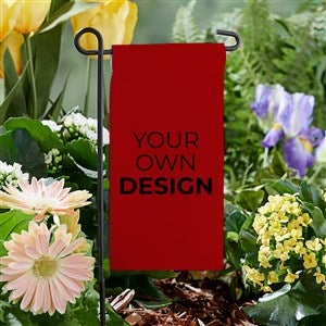 Design Your Own Personalized Mini Garden Flag- Burgundy - 34014-BU