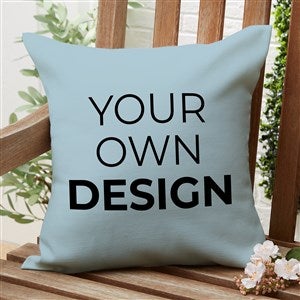 Design Your Own Personalized 16quot; Outdoor Throw Pillow- Slate Blue - 34016-SB