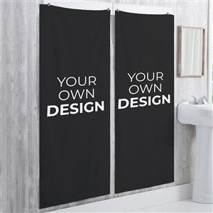 Design Your Own Personalized 30x60 Bath Towel- Black - 34030-B