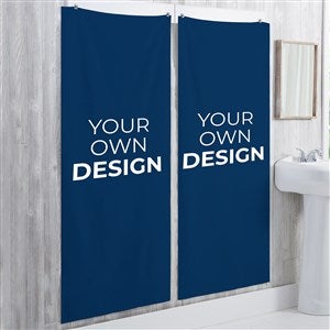 Design Your Own Personalized 30x60 Bath Towel- Navy Blue - 34030-NB