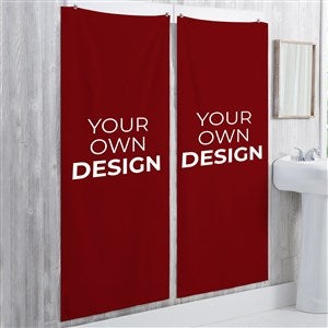 Design Your Own Personalized 30x60 Bath Towel- Burgundy - 34030-BU