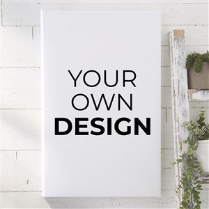 Design Your Own Personalized Vertical 12quot; x 18quot; Canvas Print- White - 34043-W