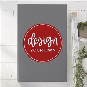 Design Your Own Personalized Vertical 12quot; x 18quot; Canvas Print- Grey - 34043-G