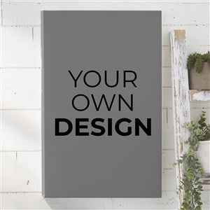 Design Your Own Personalized Vertical 12quot; x 18quot; Canvas Print- Grey - 34043-G