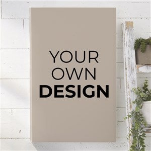 Design Your Own Personalized Vertical 12quot; x 18quot; Canvas Print- Tan - 34043-T