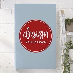 Design Your Own Personalized Vertical 12quot; x 18quot; Canvas Print- Slate Blue - 34043-SB