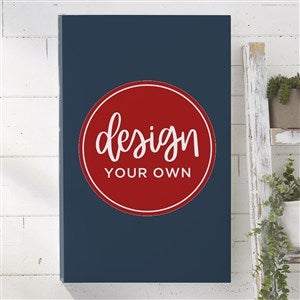 Design Your Own Personalized Vertical 12quot; x 18quot; Canvas Print- Navy Blue - 34043-NB