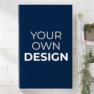 Design Your Own Personalized Vertical 12quot; x 18quot; Canvas Print- Navy Blue - 34043-NB