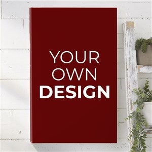 Design Your Own Personalized Vertical 12quot; x 18quot; Canvas Print- Burgundy - 34043-BU