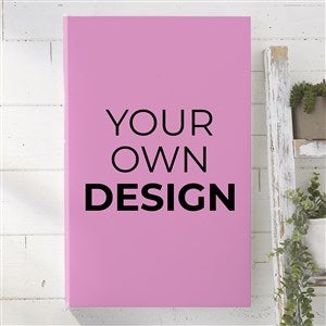 Design Your Own Personalized Vertical 12quot; x 18quot; Canvas Print- Pastel Pink - 34043-P