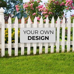 Design Your Own Personalized Small Banner - White - 34045-W