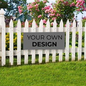 Design Your Own Personalized Small Banner - Grey - 34045-G