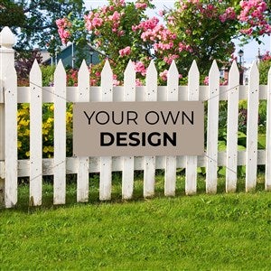 Design Your Own Personalized Small Banner - Tan - 34045-T