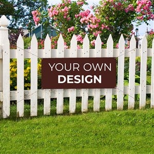 Design Your Own Personalized Small Banner - Brown - 34045-BR