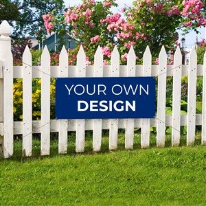 Design Your Own Personalized Small Banner - Blue - 34045-BL