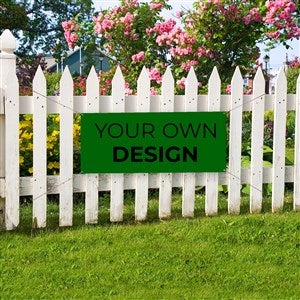 Design Your Own Personalized Small Banner - Green - 34045-GR