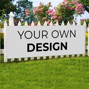 Design Your Own Personalized Large Banner - White - 34046-W