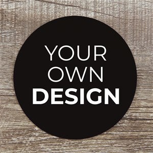 Design Your Own Personalized Paper Coasters- Black - 34048-B