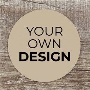 Design Your Own Personalized Paper Coasters- Tan - 34048-T