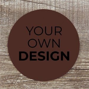 Design Your Own Personalized Paper Coasters- Brown - 34048-BR