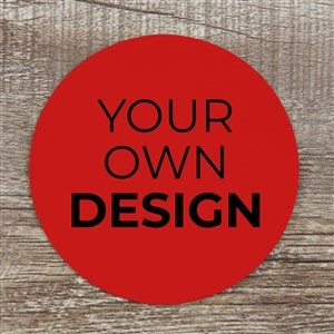 Design Your Own Personalized Paper Coasters- Red - 34048-R