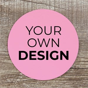 Design Your Own Personalized Paper Coasters- Pastel Pink - 34048-P