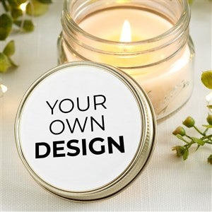 Design Your Own Personalized Mason Jar Candle Favors- White - 34049-W