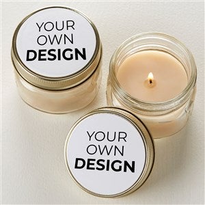 Design Your Own Personalized Mason Jar Candle Favors- White - 34049-W