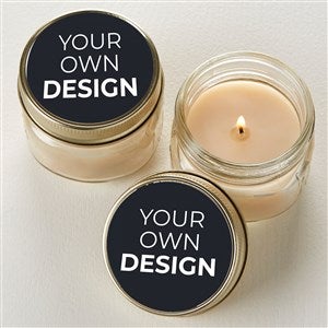 Design Your Own Personalized Mason Jar Candle Favors- Black - 34049-B