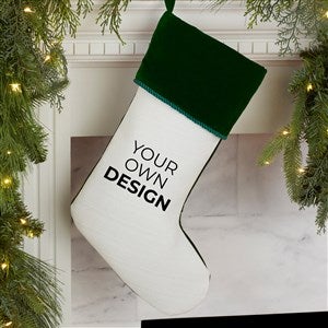 Design Your Own Personalized Christmas Stocking- White - 34060-W