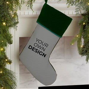 Design Your Own Personalized Christmas Stocking- Grey - 34060-G