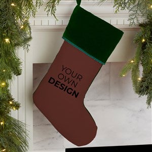 Design Your Own Personalized Christmas Stocking- Brown - 34060-BR