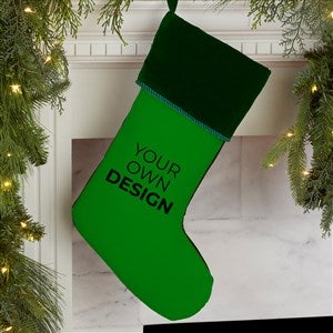 Design Your Own Personalized Christmas Stocking- Green - 34060-GR