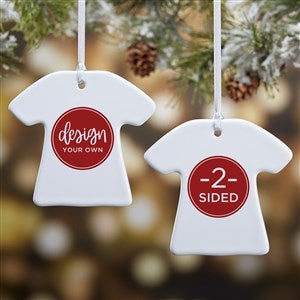 Design Your Own Personalized 2-Sided T-Shirt Ornament - 34068