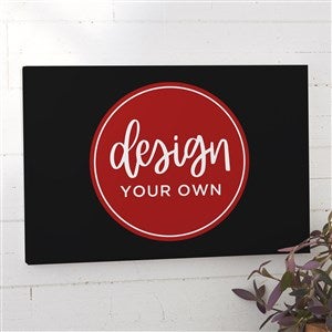 Design Your Own Personalized Horizontal 12quot; x 18quot; Canvas Print- Black - 34085-B