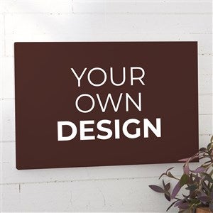 Design Your Own Personalized Horizontal 12quot; x 18quot; Canvas Print- Brown - 34085-BR