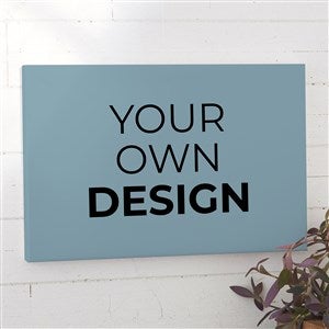 Design Your Own Personalized Horizontal 12quot; x 18quot; Canvas Print- Slate Blue - 34085-SB