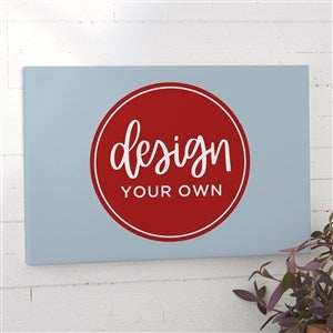 Design Your Own Personalized Horizontal 16quot; x 24quot; Canvas Print- Slate Blue - 34086-SB