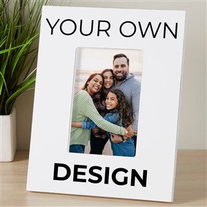 Design Your Own Personalized Vertical Picture Frame - White - 34089-W