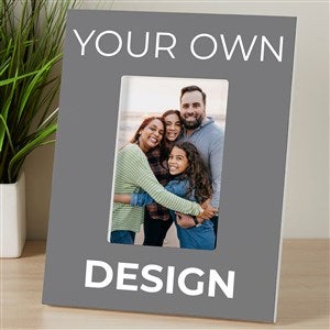 Design Your Own Personalized Vertical Picture Frame - Grey - 34089-G