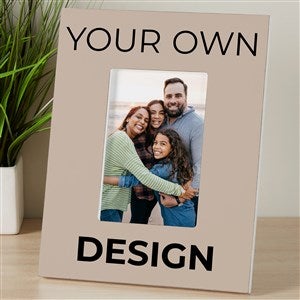 Design Your Own Personalized Vertical Picture Frame - Tan - 34089-T