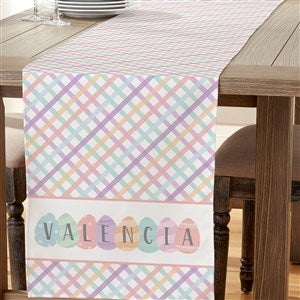 Happy Easter Eggs Personalized Table Runner - 16x96 - 34103