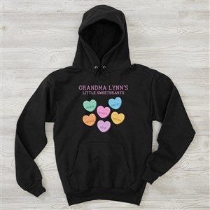 Grandmas Sweethearts Personalized Hanes Hooded Sweatshirt - 34110-BHS