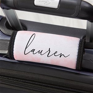 Pastel Watercolor Name Personalized Luggage Handle Wrap - 34123