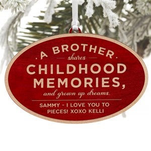 Special Brother Personalized Ornament - Red Maple - 34149-R