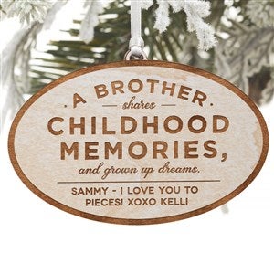 Special Brother Personalized Ornament - Whitewash - 34149-W