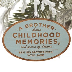 Special Brother Personalized Ornament - Blue Stain - 34149-B
