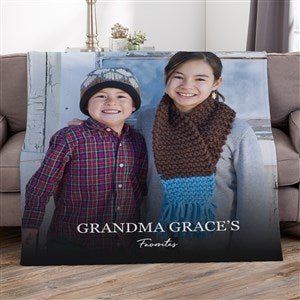 Photo & Message For Her Personalized 50x60 Sweatshirt Blanket - 34194-SW