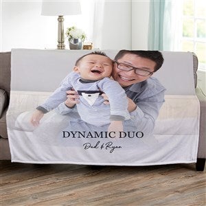 Photo & Message For Him Personalized 60x80 Plush Fleece Blanket - 34196-L