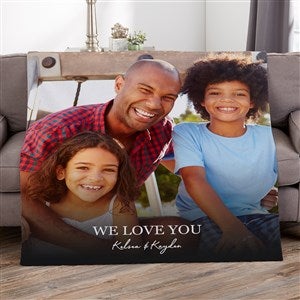 Photo & Message For Him Personalized 50x60 Sweatshirt Blanket - 34196-SW